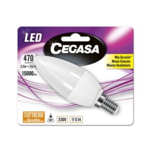 LED Žárovka Svíčka Cegasa E14 5,5 W A+