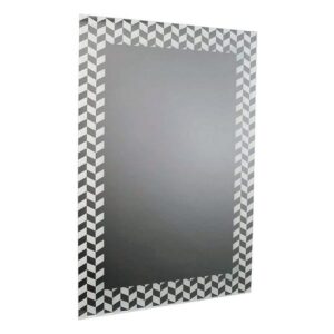 Nástěnné zrcadlo Bílý (60 X 90 x 1 cm)